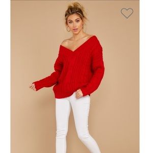 Red sweater